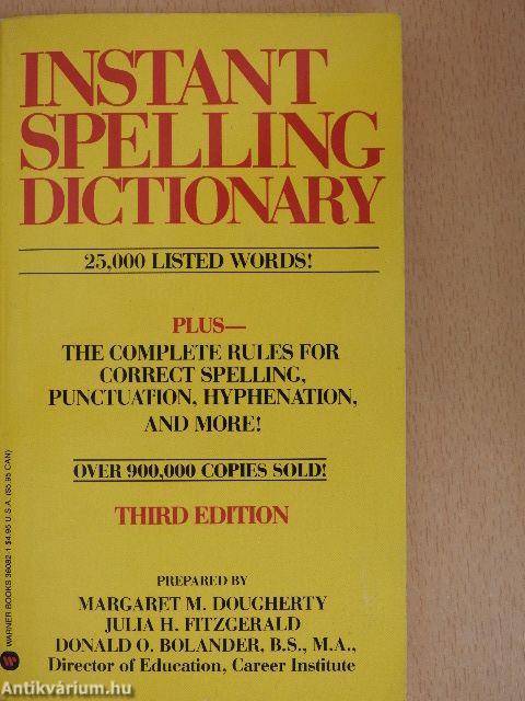 Instant Spelling Dictionary