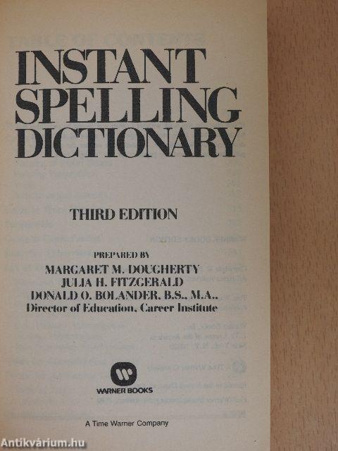 Instant Spelling Dictionary