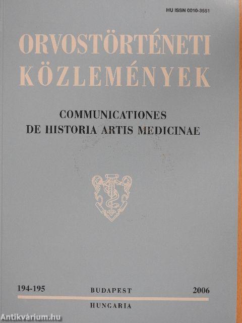 Orvostörténeti közlemények 194-195