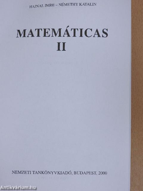 Matemáticas II.