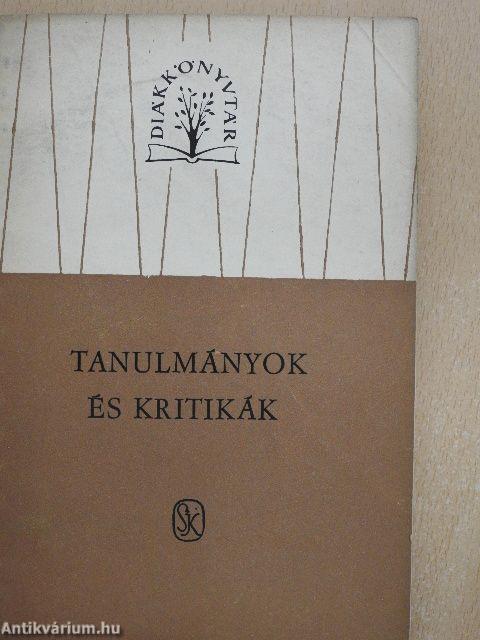 Tanulmányok és kritikák