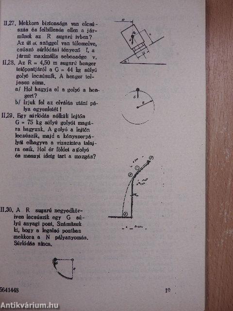 Kinematikai és kinetikai példatár