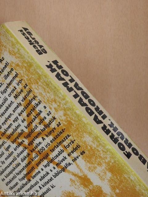 Forradalmak, háborúk, irodalom