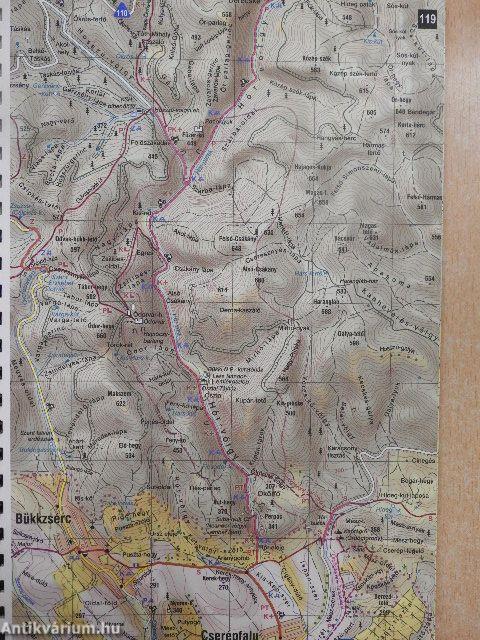 Bükk turistakalauz térképpel