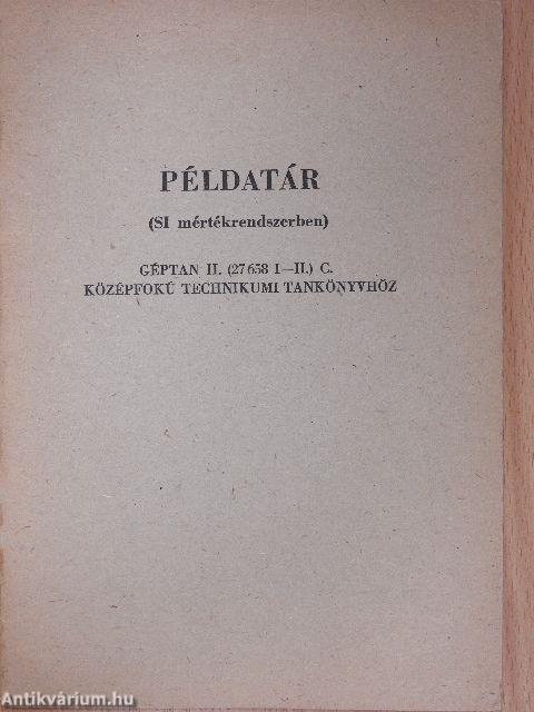 Példatár (SI mértékrendszerben)