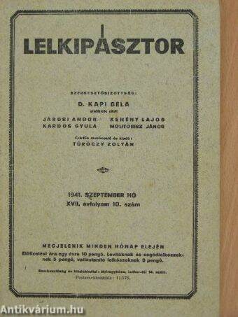 Lelkipásztor 1941. szeptember