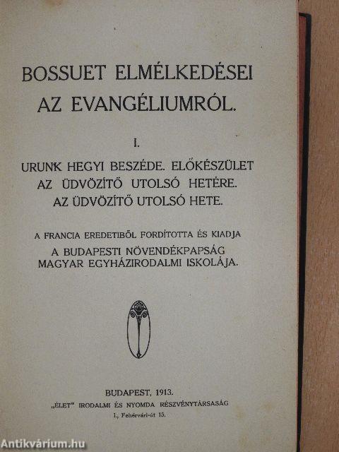 Bossuet elmélkedései az evangéliumról I.