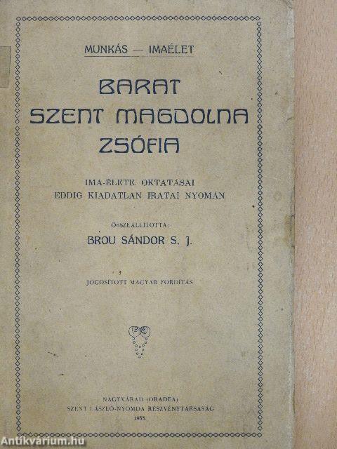 Barat szent Magdolna Zsófia