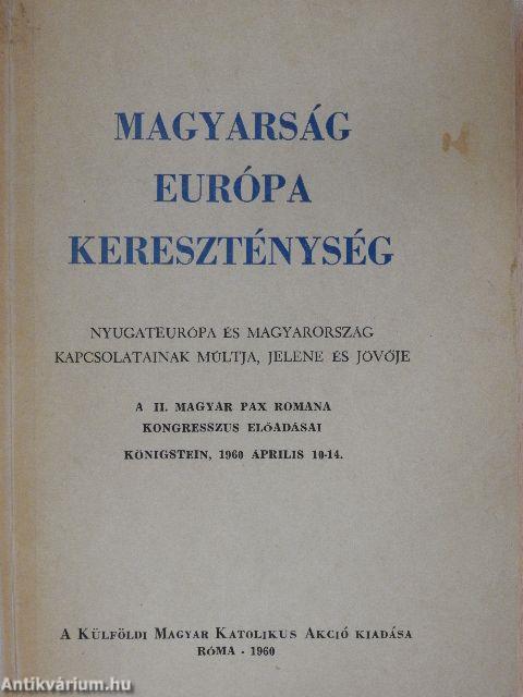 Magyarság, Európa, kereszténység