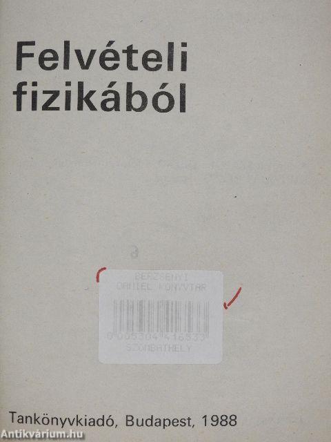 Felvételi fizikából