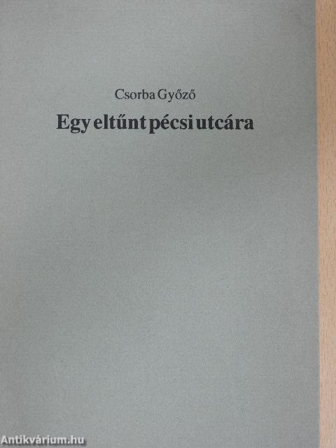 Egy eltűnt pécsi utcára