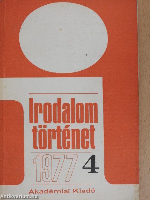 Irodalomtörténet 1977/4.