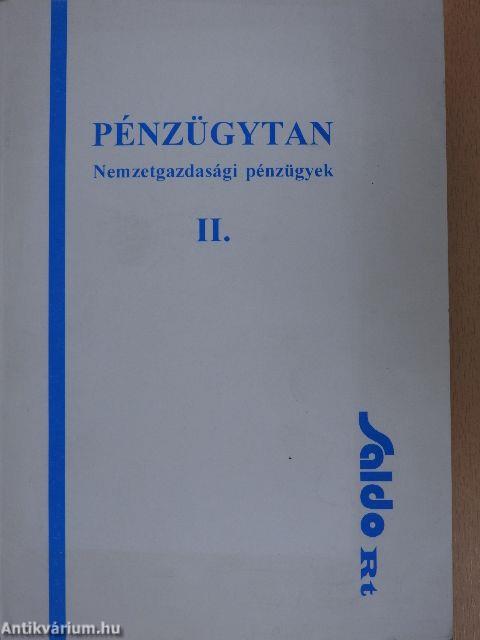 Pénzügytan II.