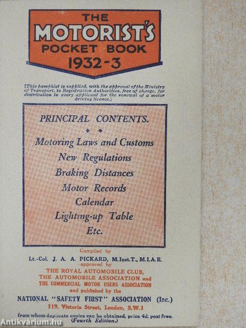 The Motorist's Pocket Book 1932-3