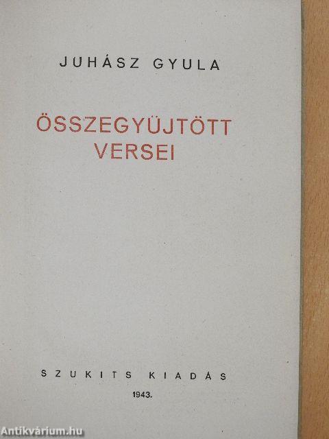 Juhász Gyula összegyüjtött versei