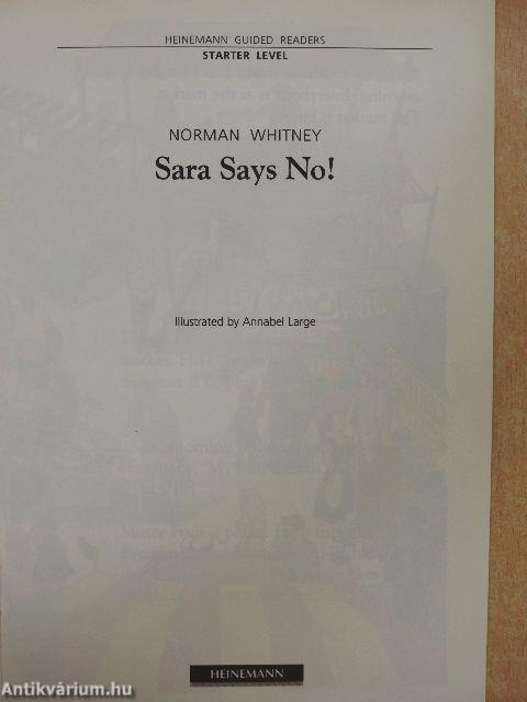 Sara says no!