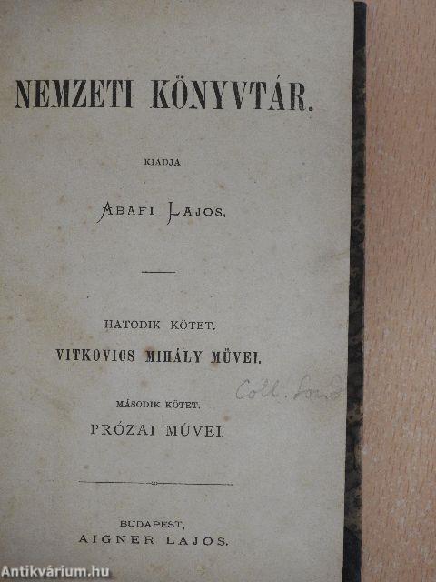Vitkovics Mihály művei II.
