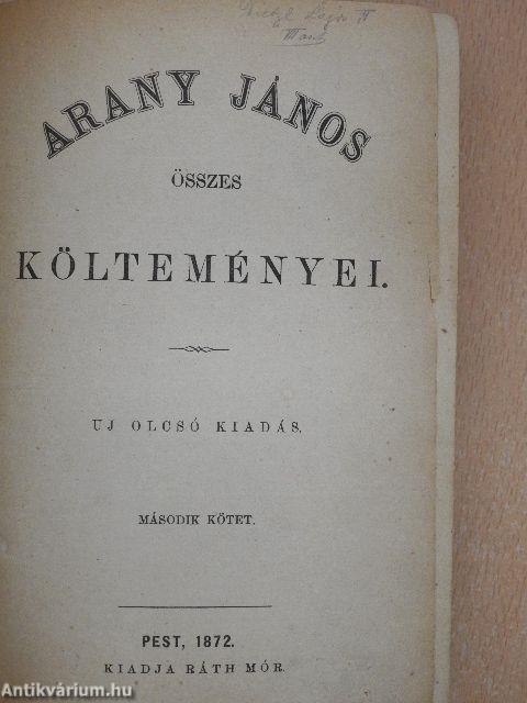 Arany János összes költeményei II.