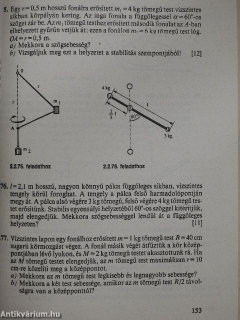 Vizsgakérdések, feladatok, versenyfeladatok összefoglaló gyűjteménye fizikából 1. (töredék)