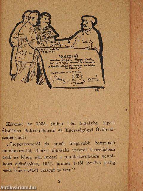 Balesetelhárítási műszaki zsebkönyv az 1958. évre