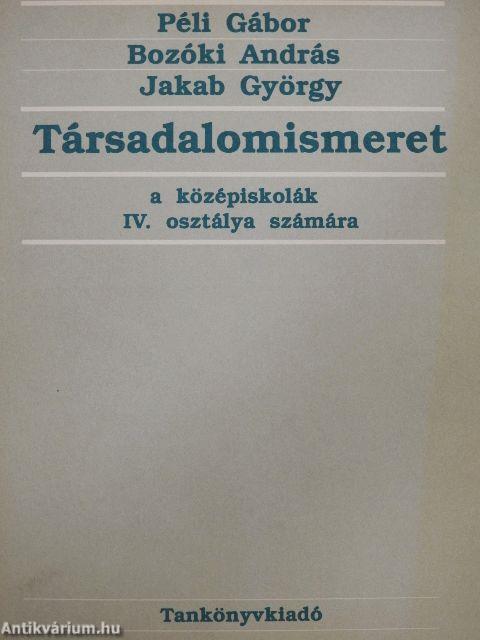 Társadalomismeret IV.