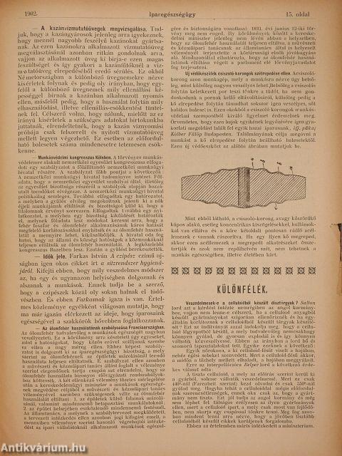 Iparegészségügy 1902. október-deczember/1903. január-deczember