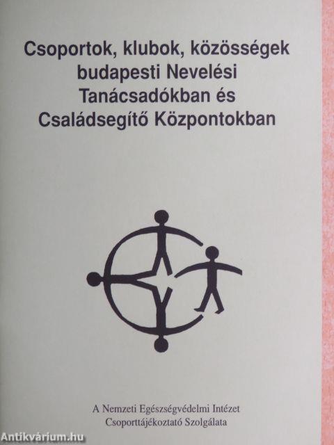 Csoportok, klubok, közösségek budapesti Nevelési Tanácsadókban és Családsegítő Központokban