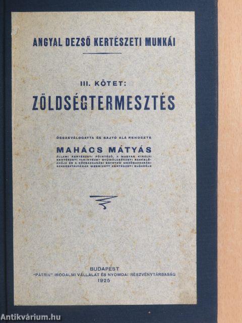 Zöldségtermesztés