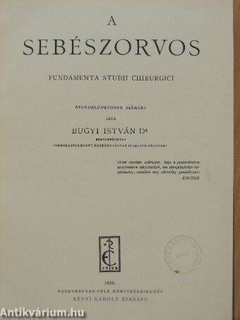 A sebészorvos