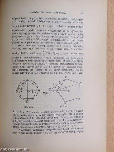 A geometria alapjairól I-II.