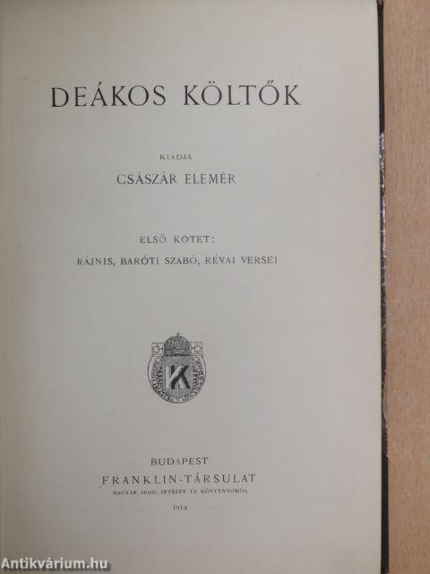 Deákos költők I.