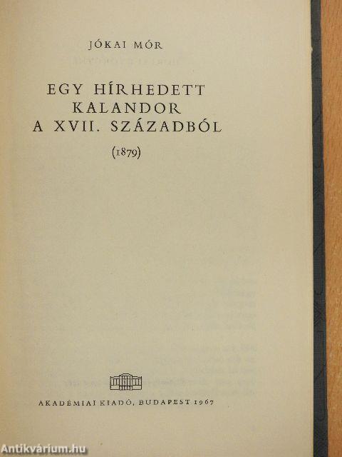 Egy hírhedett kalandor a XVII. századból