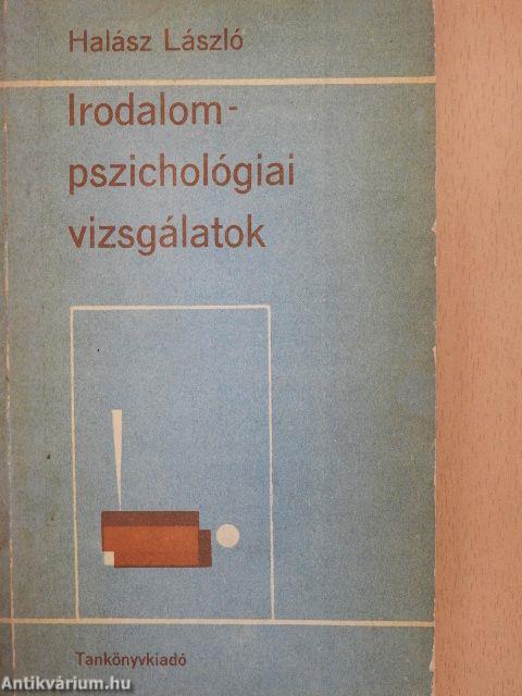 Irodalompszichológiai vizsgálatok