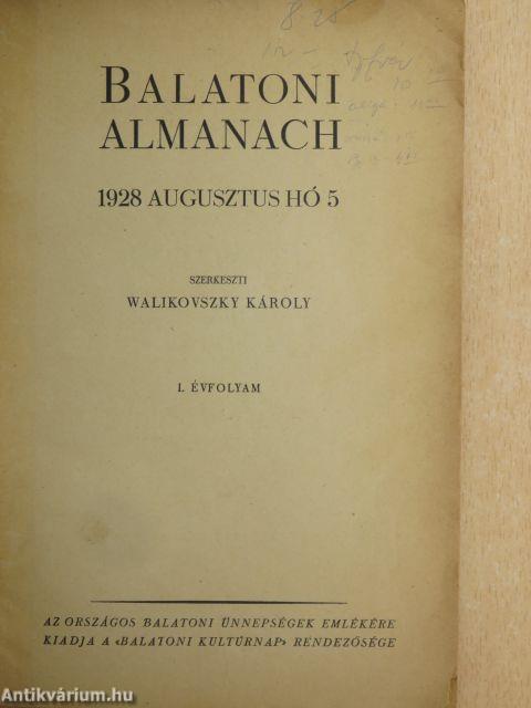 Balatoni Almanach 1928