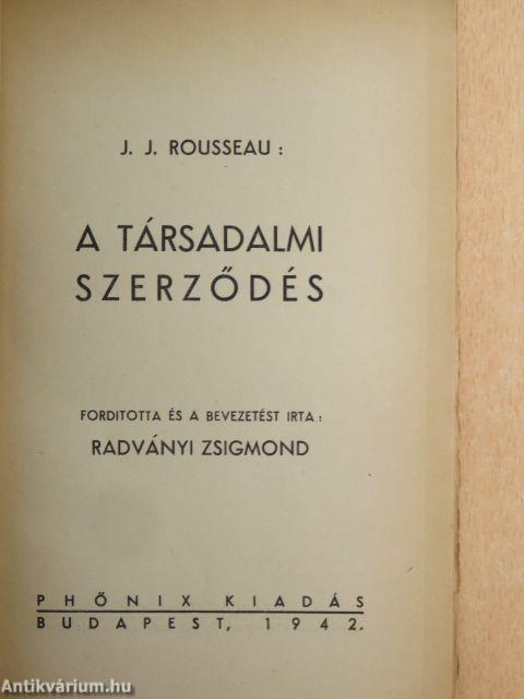 A társadalmi szerződés