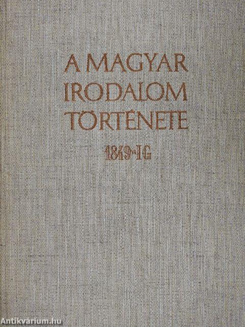 A magyar irodalom története I-III.
