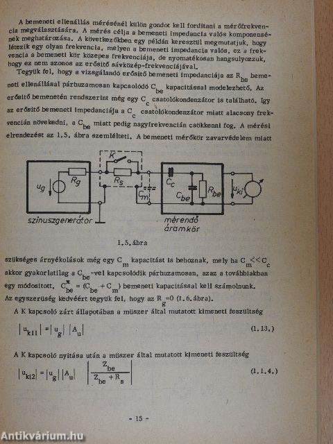 Elektronikus mérések I.