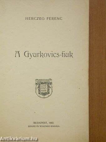 A Gyurkovics-fiuk