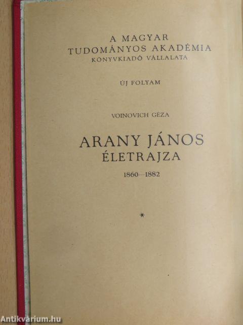 Arany János életrajza III.