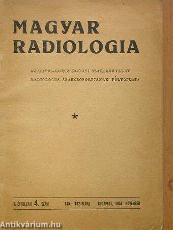 Magyar Radiologia 1953. november