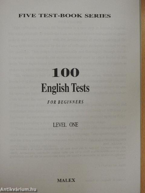 100 English Tests for Beginners 1. - Elementary