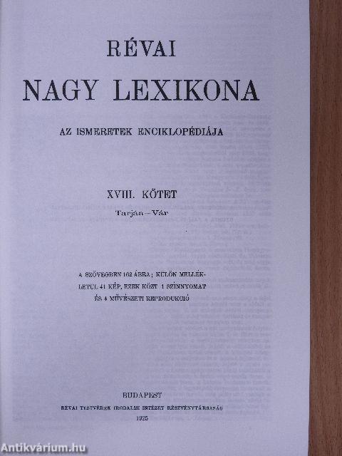 Révai nagy lexikona 18. (töredék)