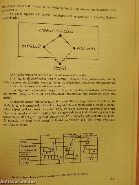 A közigazgatás fejlesztése és szervezése