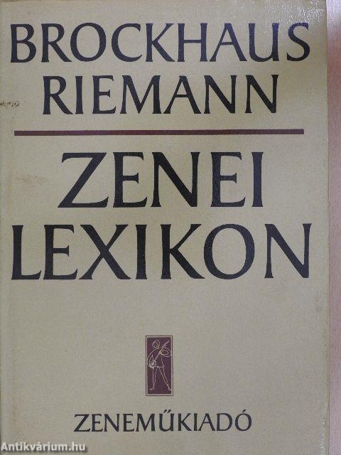 Zenei Lexikon 1-3.