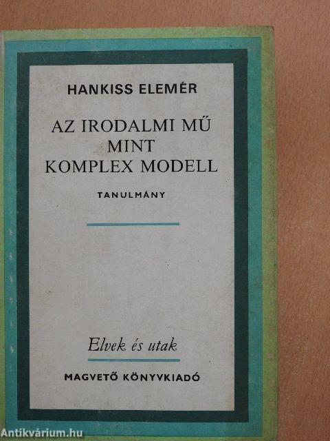 Az irodalmi mű mint komplex modell