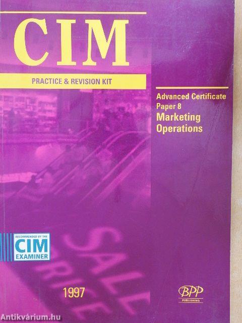 CIM Practice & Revision Kit - Advanced Certificate - Marketing Operations