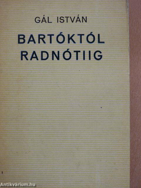 Bartóktól Radnótiig