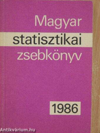 Magyar statisztikai zsebkönyv 1986.