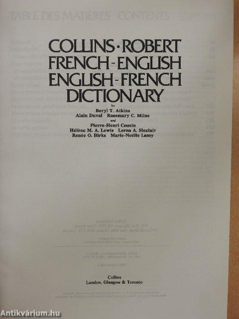 Collins-Robert French-English/English-French Dictionary