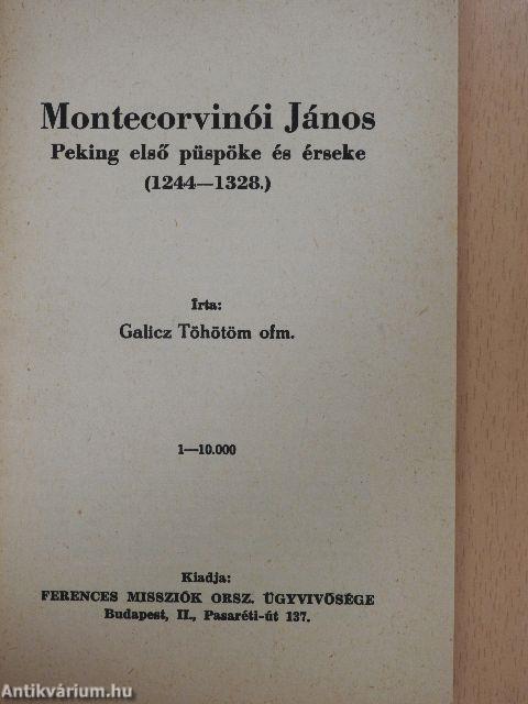 Montecorvinói János